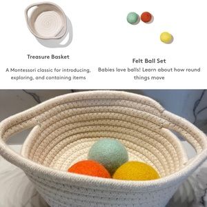 Lovevery: Treasure Basket & Felt Ball Set